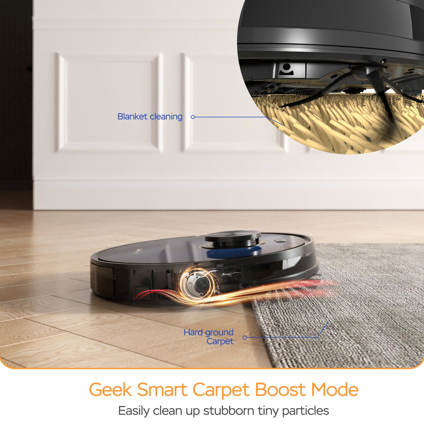 Geek Smart L7 Robot Vacuum Cleaner And Mop, Wi-Fi Connected APP