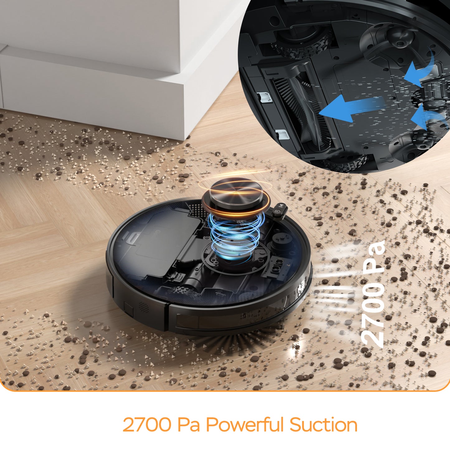 Geek Smart L7 Robot Vacuum Cleaner And Mop, Wi-Fi Connected APP